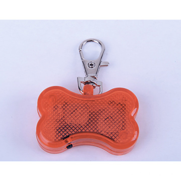 LED Bone Shape Pet Dog Tag Grabador con cadena de etiqueta de perro